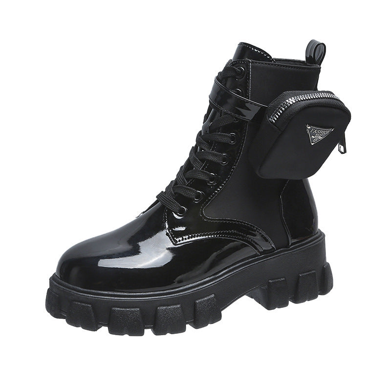 Women's Fashion Boots with Practical Bag Option and Eye-Catching Sole Lune London