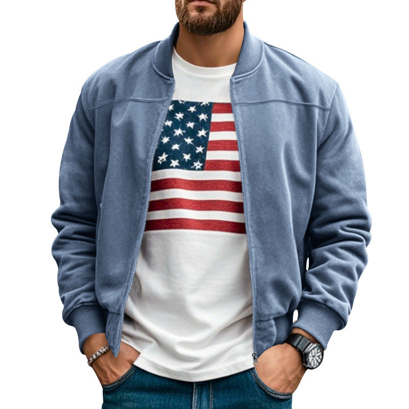 Men's bomber jacket with modern fit and practical pockets Lune London