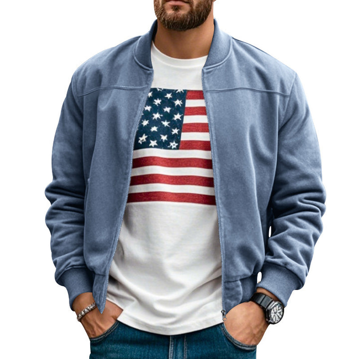 Men's bomber jacket with modern fit and practical pockets Lune London