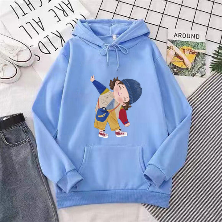 Ladies hoodie with playful children's design Chic & Stil
