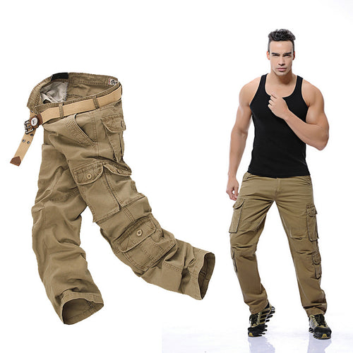Multifunctional cargo pants for men with adjustable waist and numerous pockets Lune London