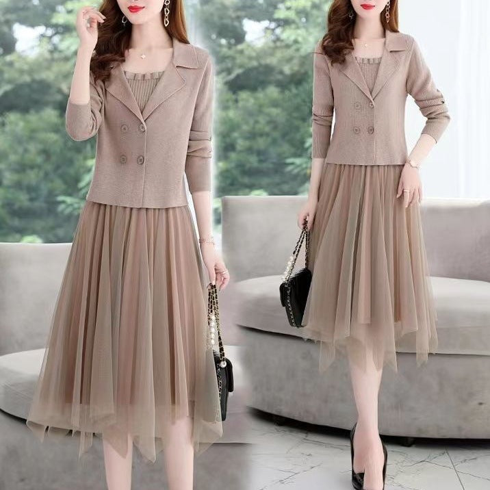 Ladies Elegant tulle dress with matching blazer Lune London
