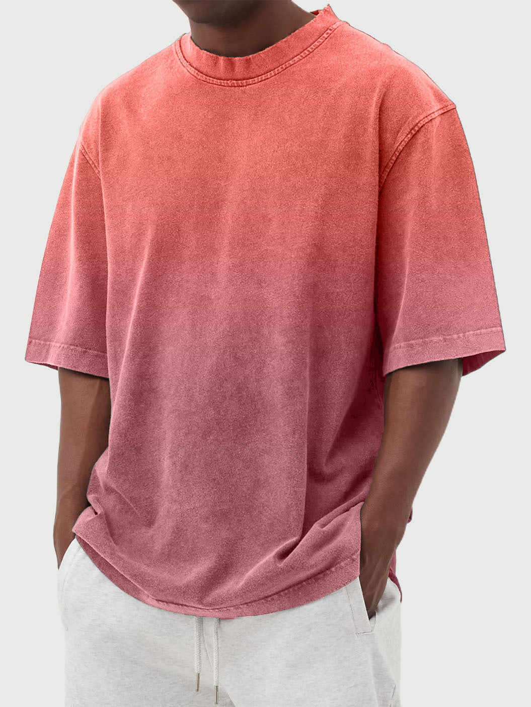 Casual oversized T-shirt for men with gradient colors Lune London
