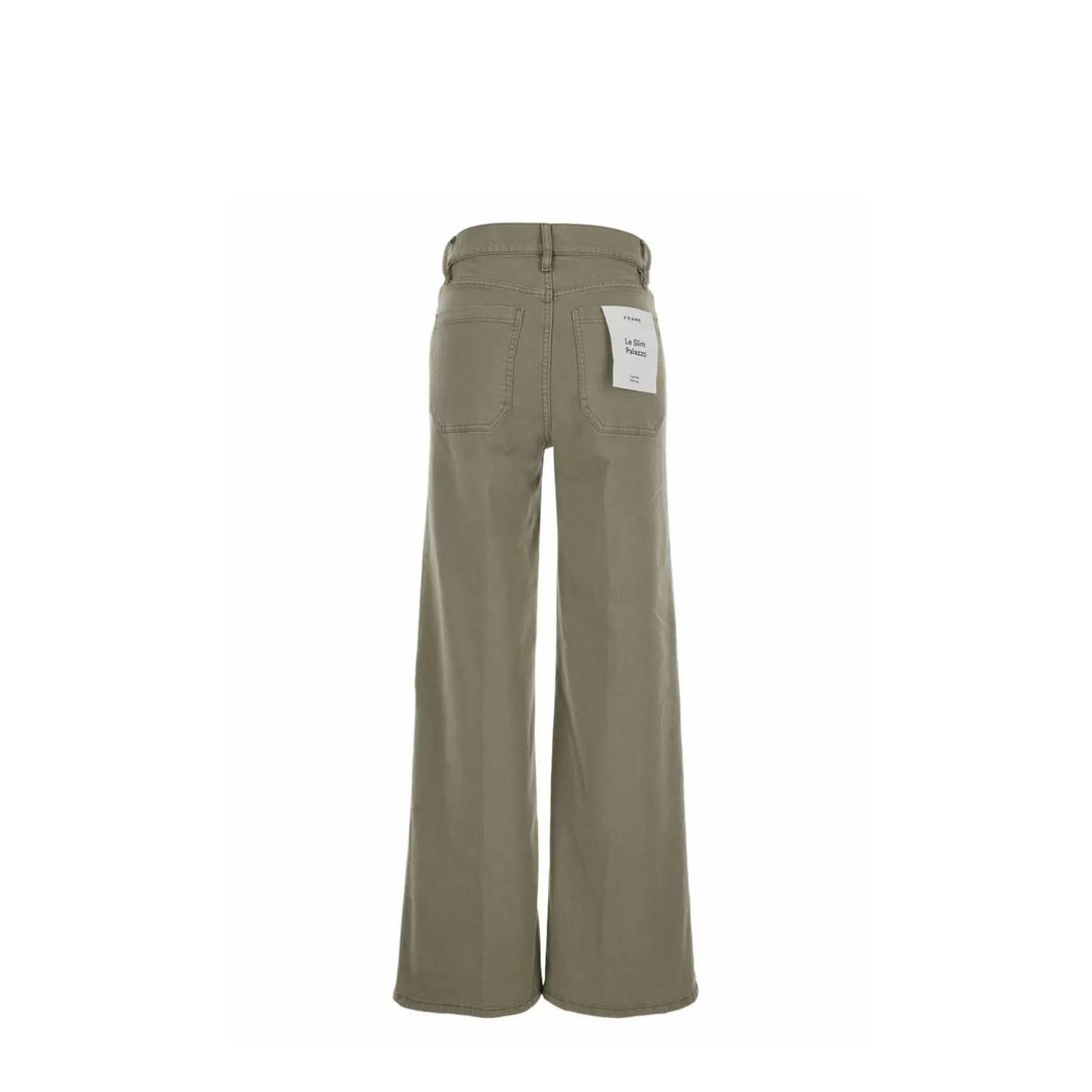 Wide Palazzo trousers for women in high-quality cotton blend Lune London