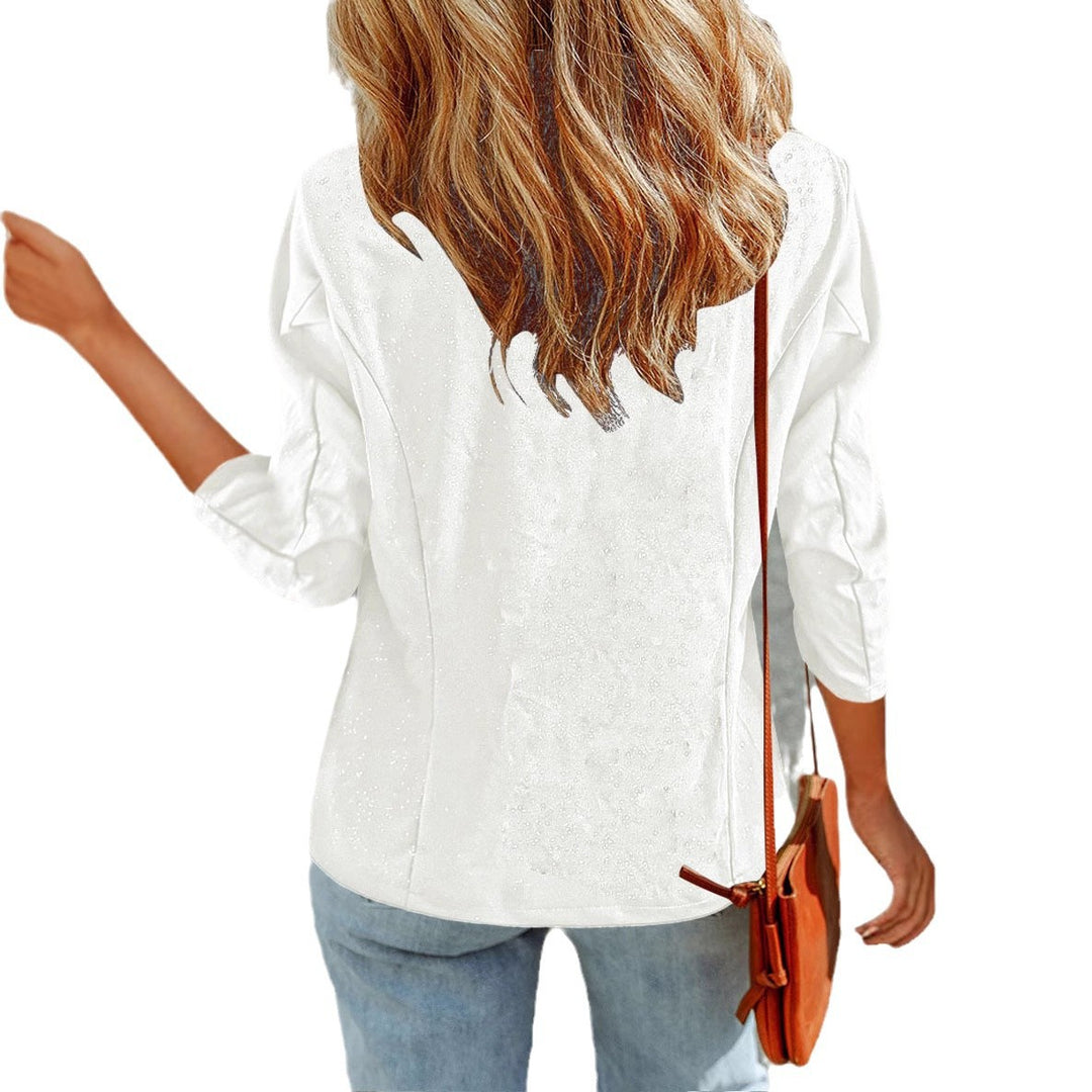 Shimmering blazer jacket for women with a feminine silhouette and an elegant lapel Lune London
