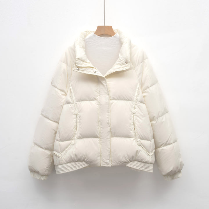 Ladies Thief Down Jacket with modern collar and practical pockets Lune London