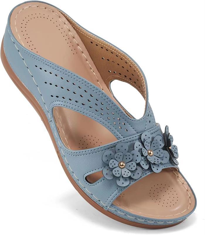 Lune London non-slip sandals decorated with flowers for women