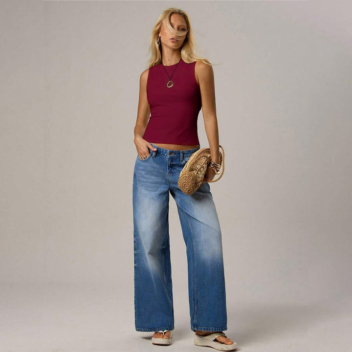 Débardeur ajusté pour femmes avec décolleté élégant et bretelles réglables Chic & Stil