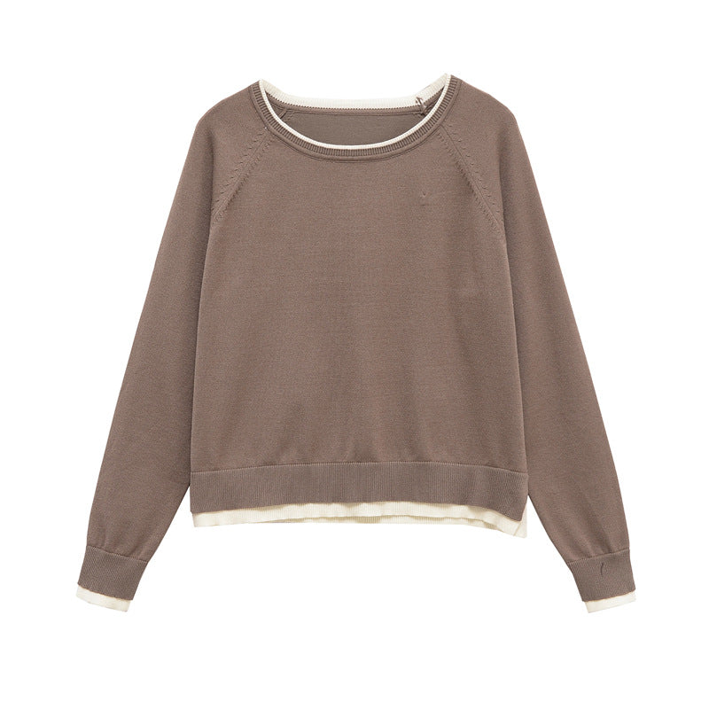 Trendy women's sweatshirt with double layer design Lune London
