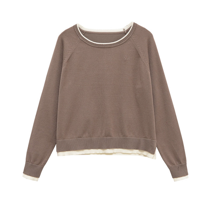 Trendy women's sweatshirt with double layer design Lune London