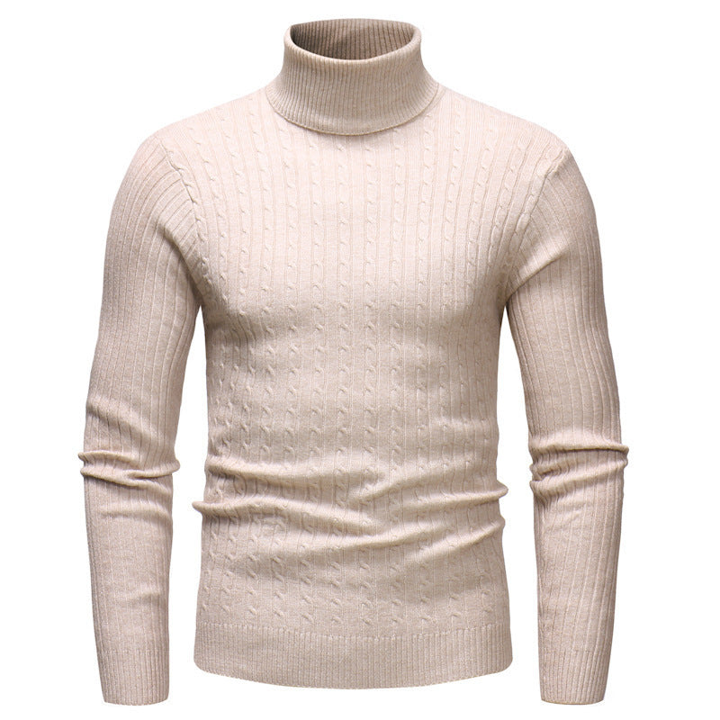 Elegant turtleneck sweater for men in fine knit Lune London