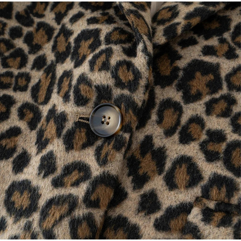 Lune London leopard print elegant jacket for women