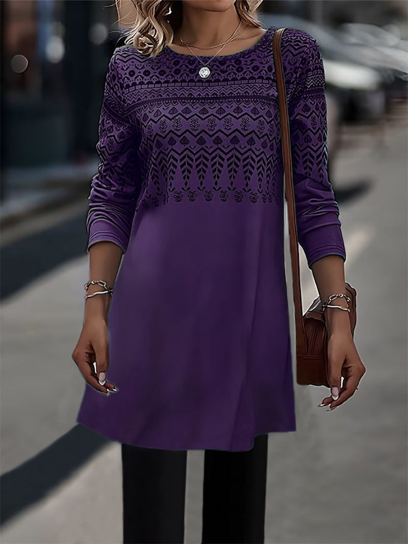 Long comfortable long-sleeve tunic for women Lune London