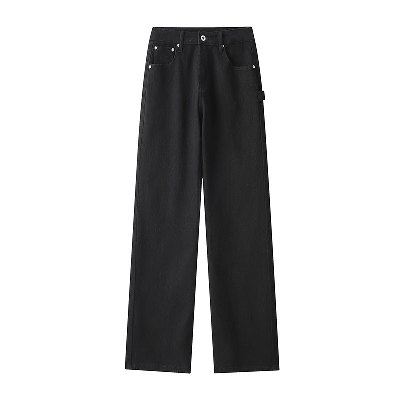 High-waisted loose fit men's jeans with practical pockets Lune London