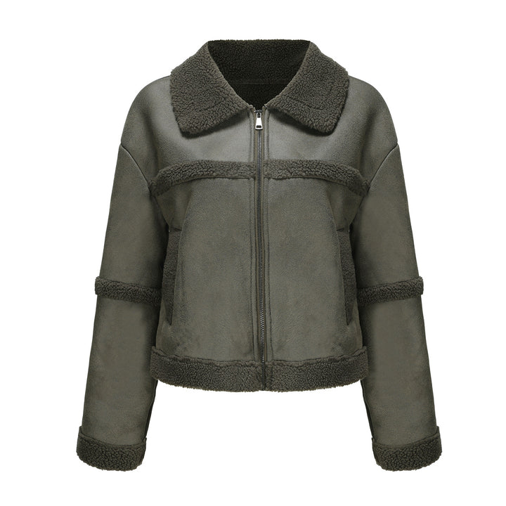 Women's transition jacket with soft fleece and stylish collar Lune London