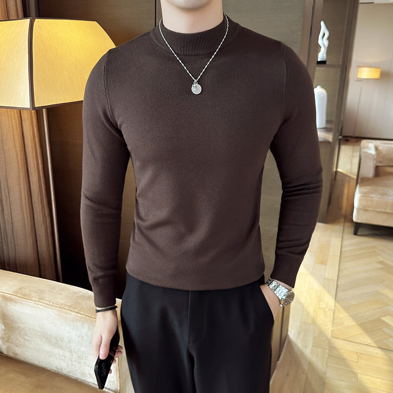 Trendy men's sweater with high collar and elegant cut Lune London