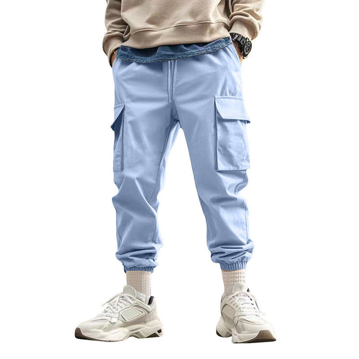 Men's cargo style leisure pants with elastic waist Lune London