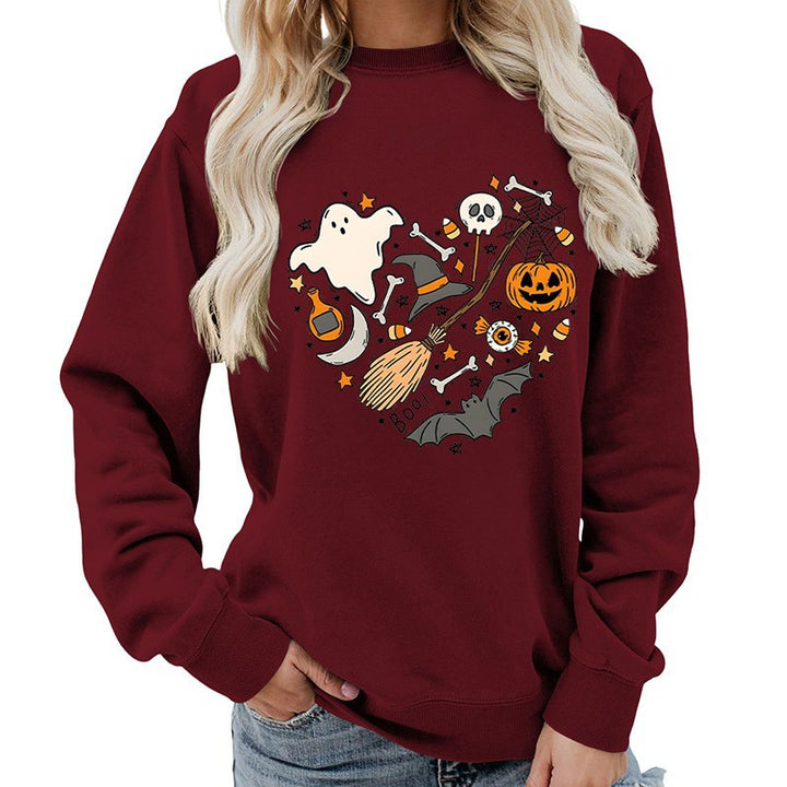 Sweatshirt d'Halloween pour femmes avec design créatif Chic & Stil