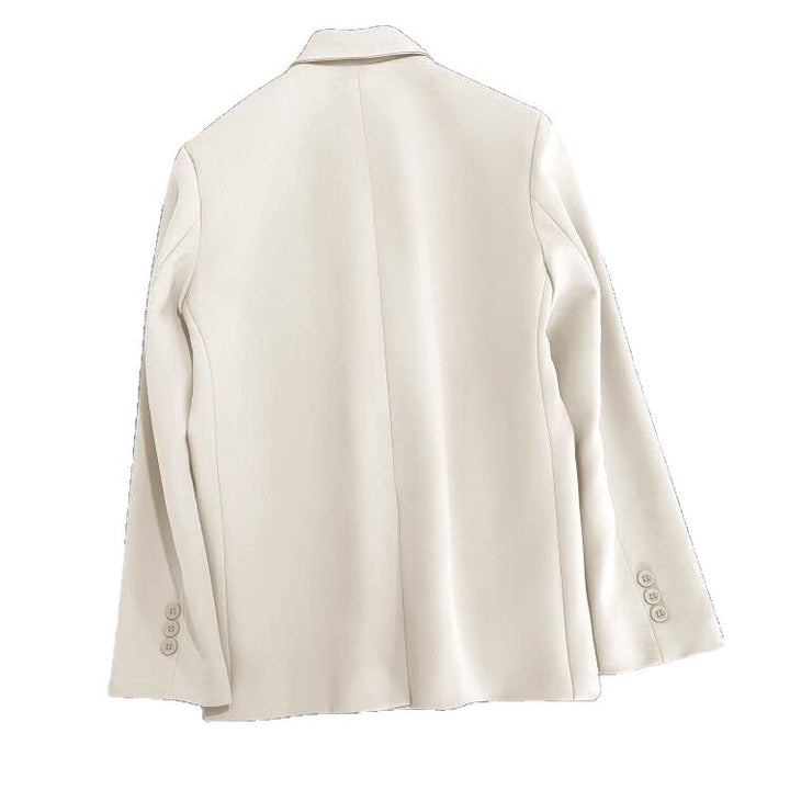 Veste élégante pour femmes, cintrée, à double boutonnage avec coupe créative Chic & Stil