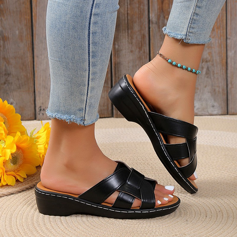 Women Elegant and Comfortable Strappy Sandals Lune London