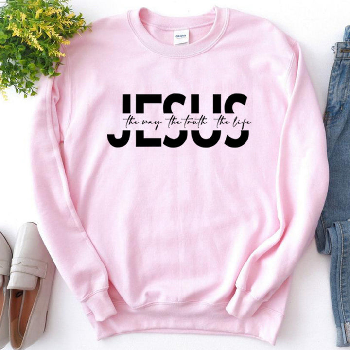 Women's casual sweatshirt with inspirational quote and high wearing comfort Lune London