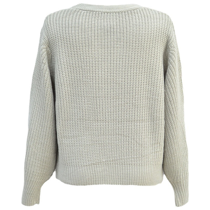 Femme cardigan confortable avec de grands boutons Chic & Stil