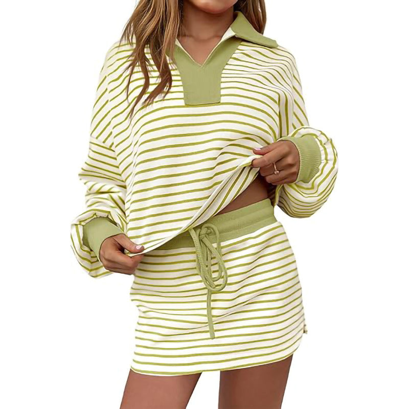 Ladies Sporty Knit Top and Luna London Skirt Jumpsuit