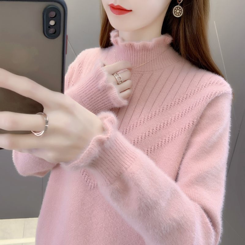 Pull turtleneck confortable pour femme avec design texturé Chic & Stil