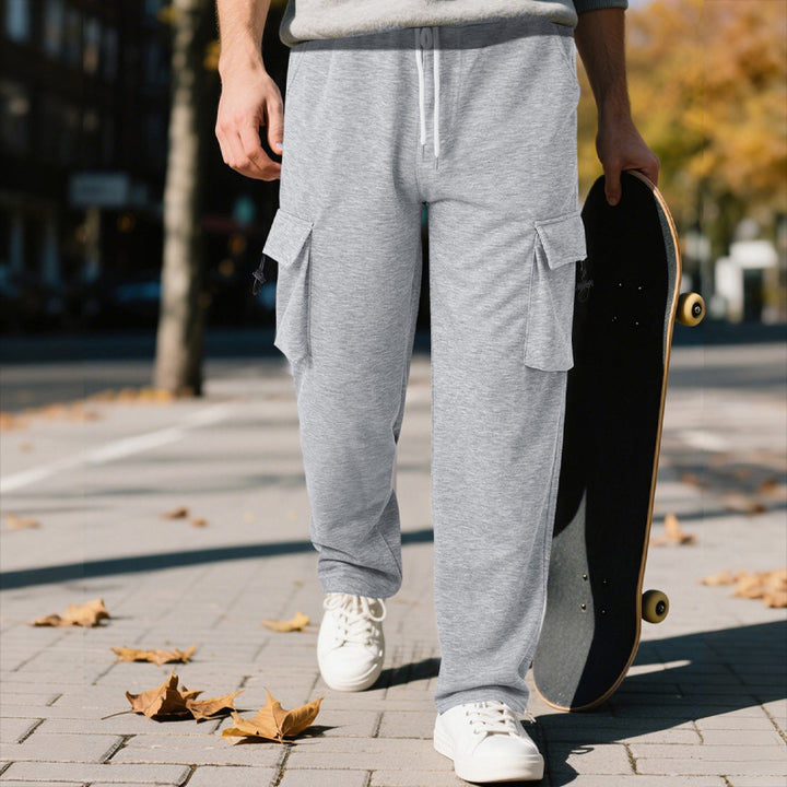 Comfortable cargo jogger pants for men with practical side pockets Lune London