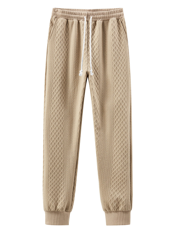 Comfortable sweatpants for men with an innovative structured design and an adjustable waist Lune London