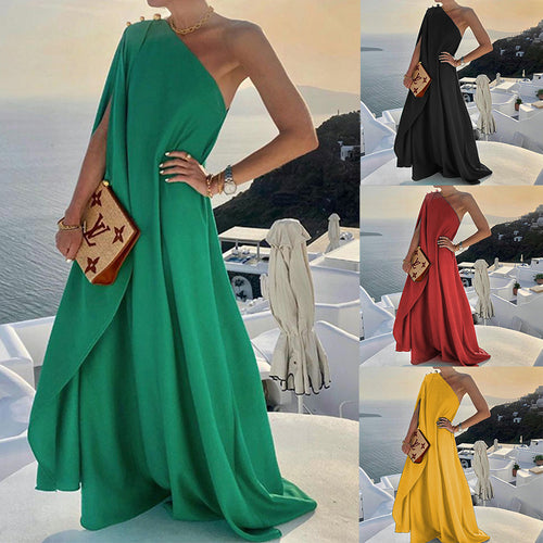 Lune London asymmetrical cut maxi dress for women