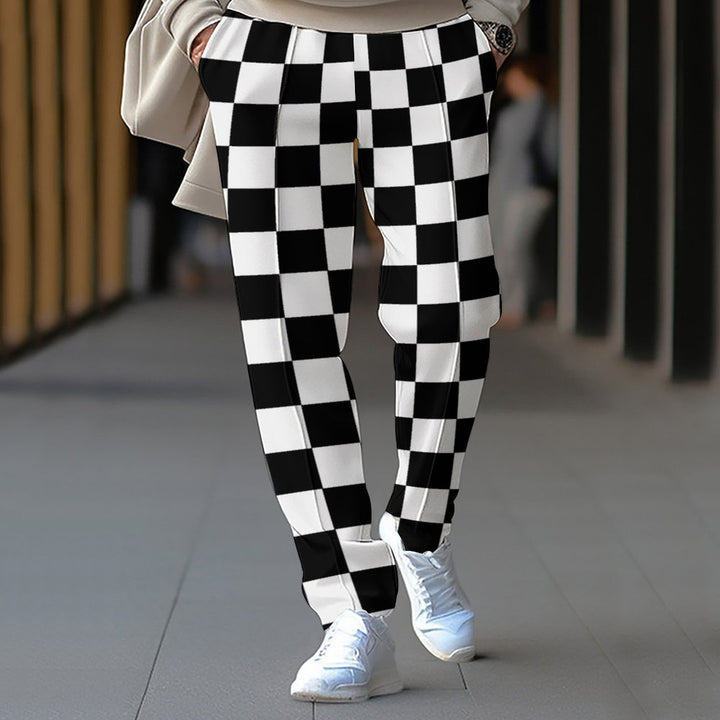 Ladies Checkered Pants Joyful Lune London