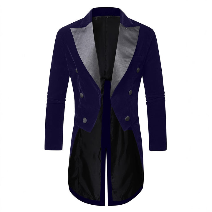 Lune London elegant double-breasted velvet jacket for men