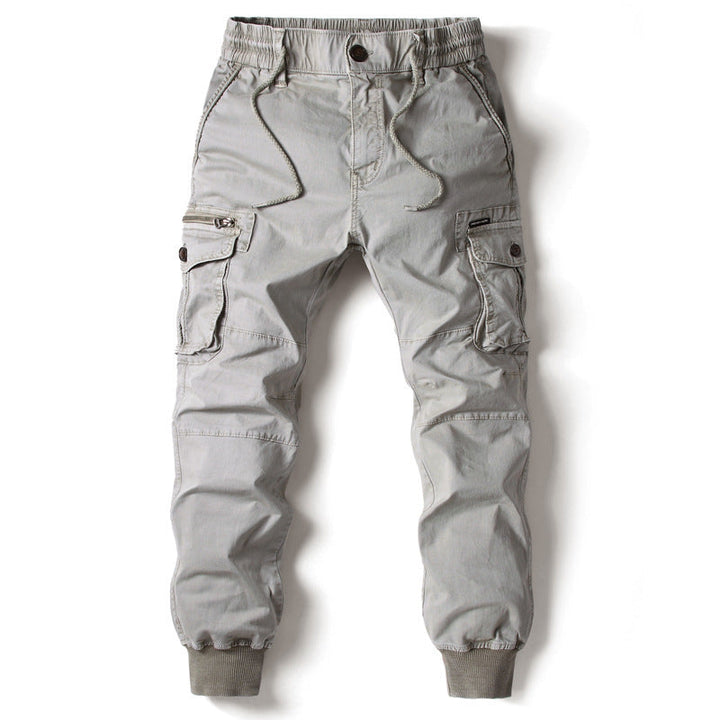 Men's Cargo Joggers with Adjustable Waistband and Practical Pockets Lune London