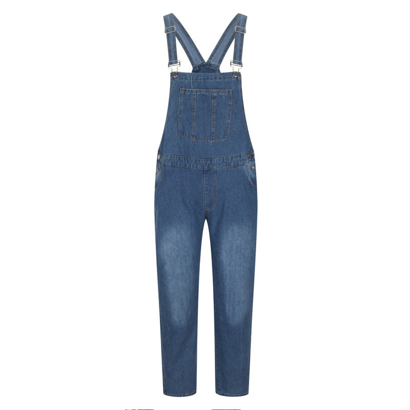 Men's denim overall in a casual cut with adjustable straps Lune London