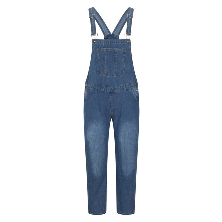 Men's denim overall in a casual cut with adjustable straps Lune London