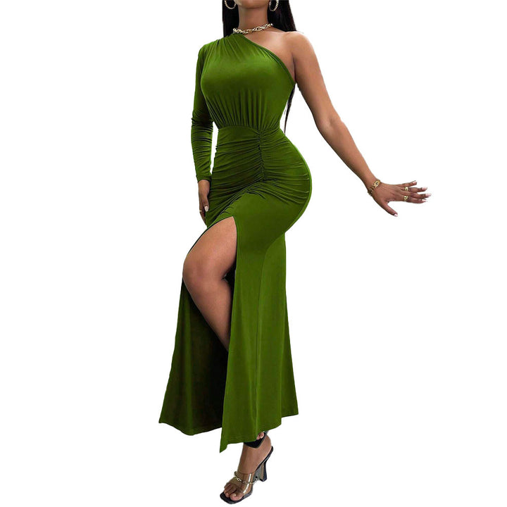 Robe portefeuille pour femme avec coupe asymétrique et drapée chic Chic & Stil