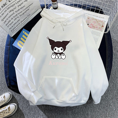 Women's hoodie with cute cow motif and high-quality fleece lining Chic & Stil