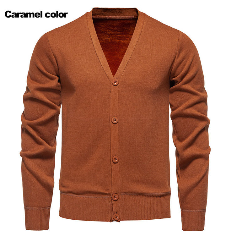 Cozy knit vest for men with V-neck and button placket Lune London