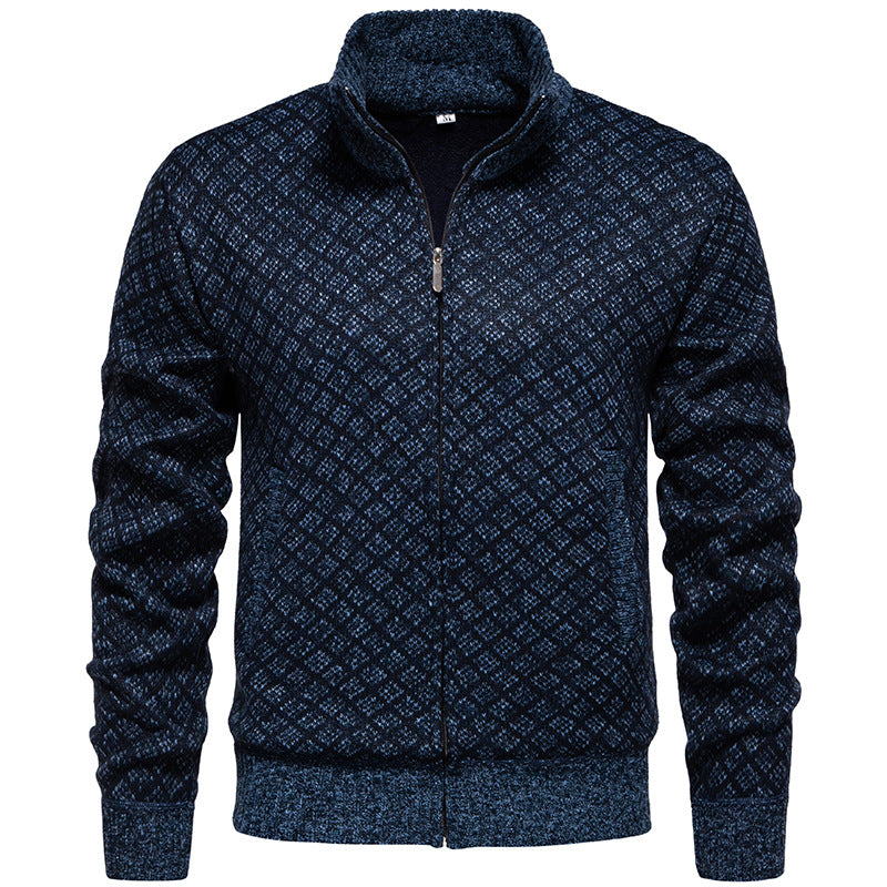 Quilted zip sweatshirt jacket for men Lune London