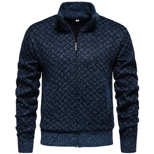 Quilted zip sweatshirt jacket for men Lune London