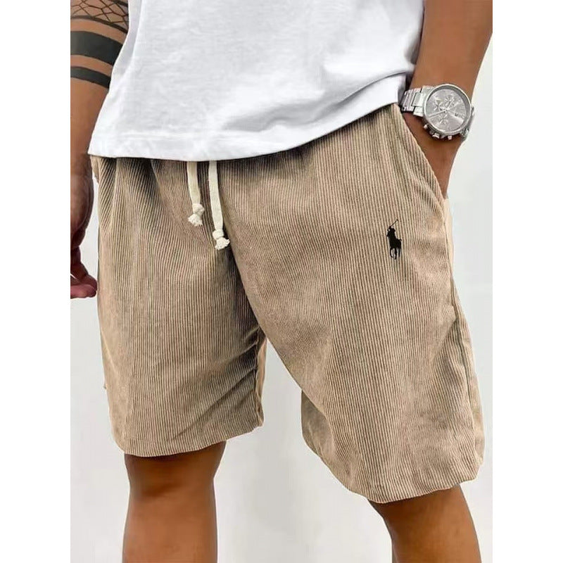 Men's casual pants made of soft cotton blend with elastic waistband Lune London