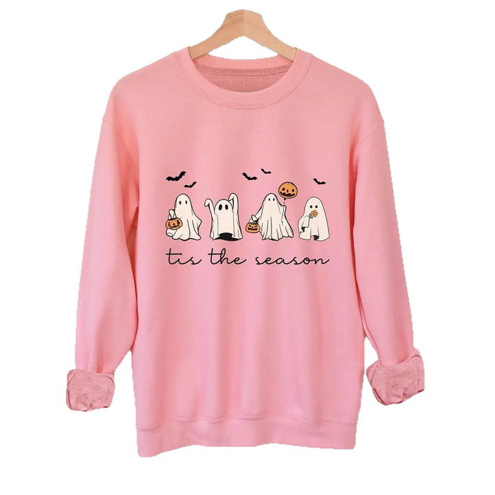 Sweatshirt pour femme avec motif d'Halloween joyeux et coupe décontractée Chic & Stil