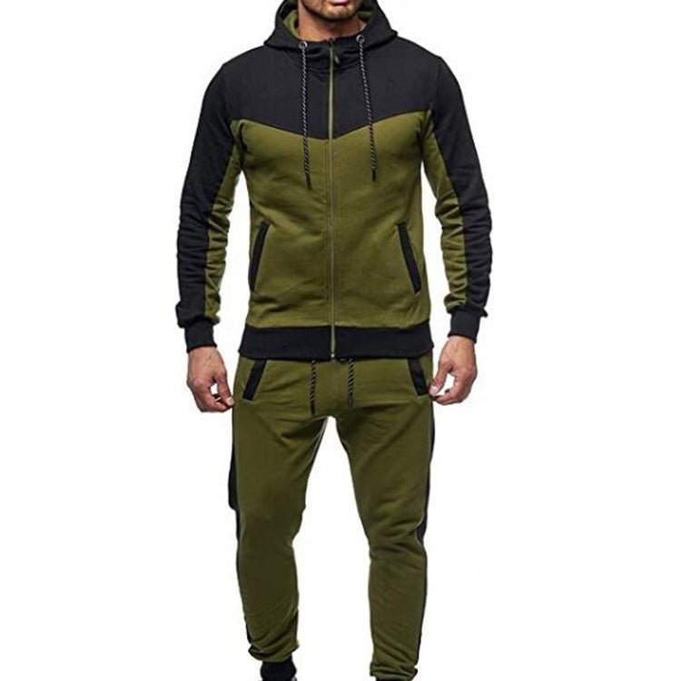 Sporty Men's Tracksuit with Hood and Practical Chic Pockets