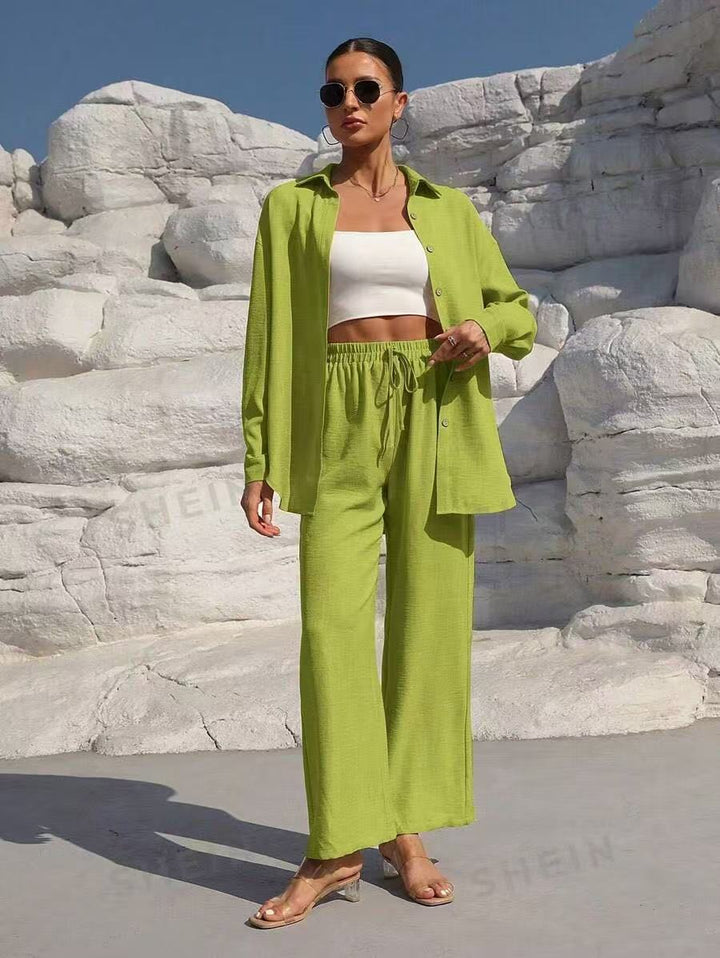 Women casual and elegant linen set with relaxed fit Lune London