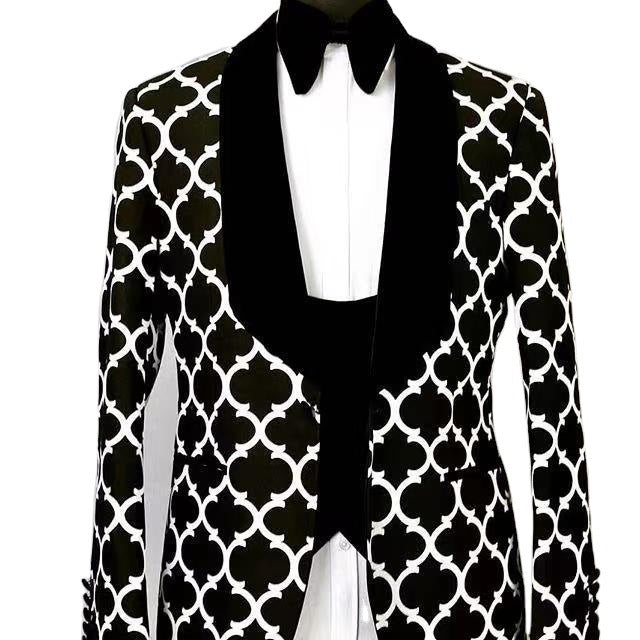 Elegant blazer for men with eye-catching pattern Lune London