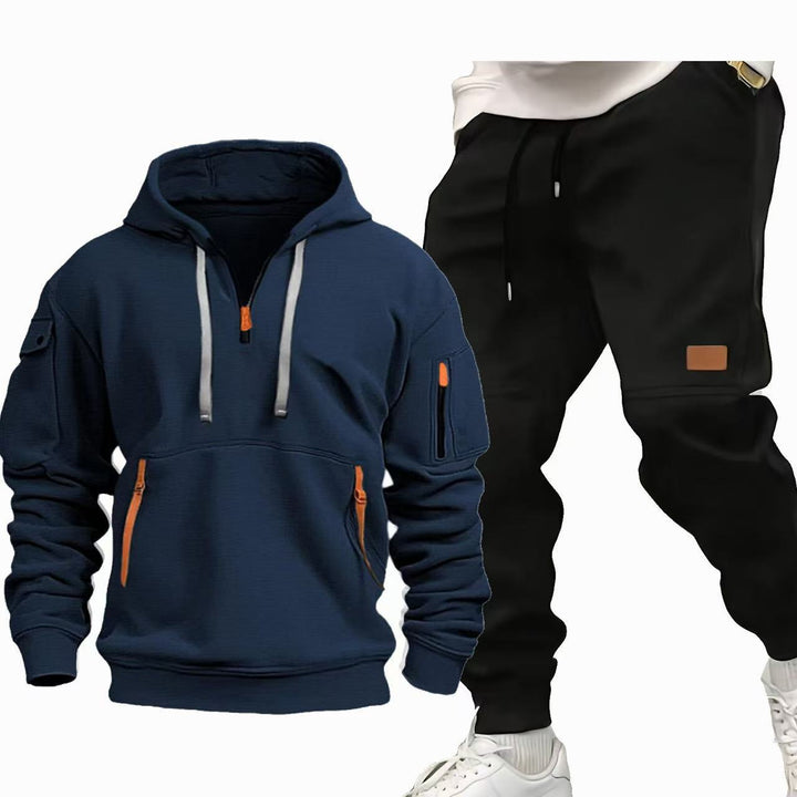 Lune London Functional Hooded Sweatshirt and Jogging Pants Set for Men