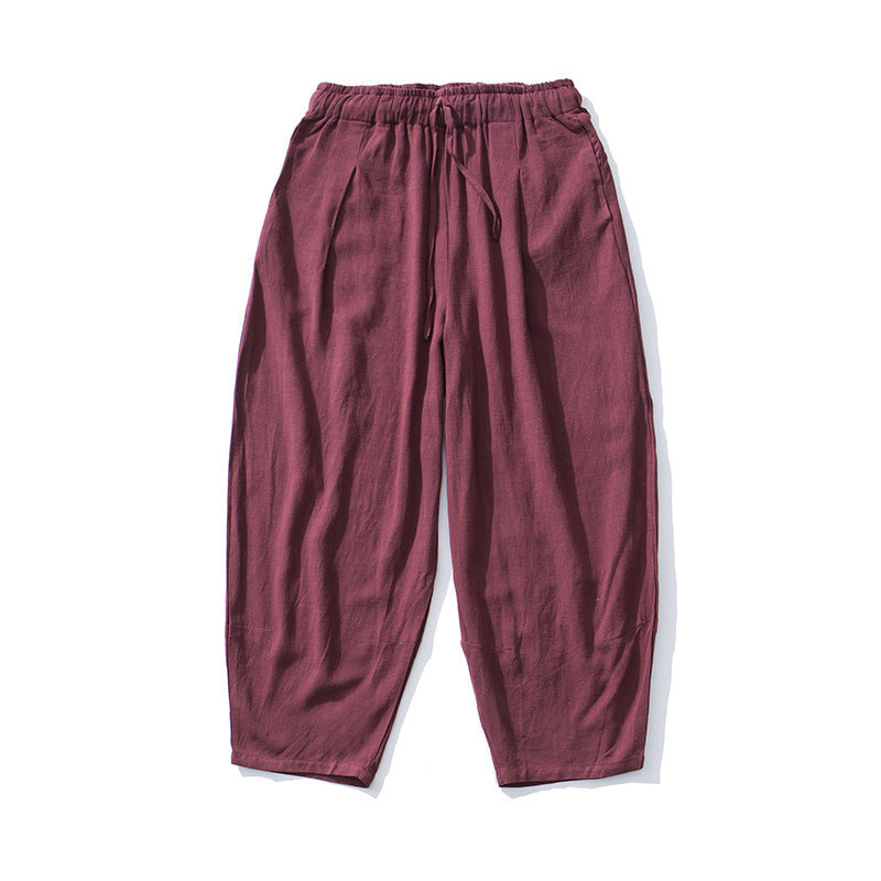 Casual Harem Pants for Men with Elastic Waist and Deep Side Pockets Lune London