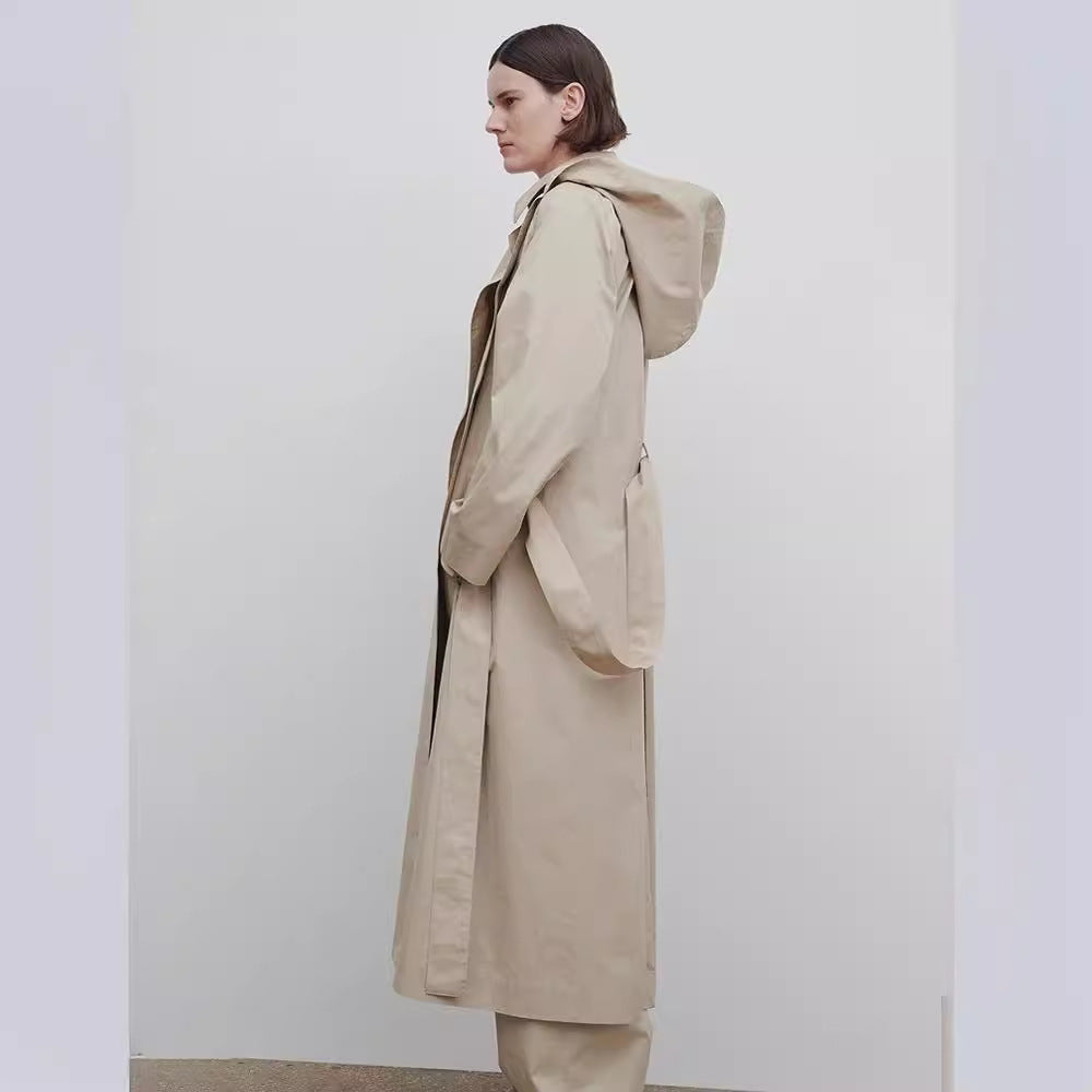 Manteau long oversized pour femmes avec large col Chic & Stil