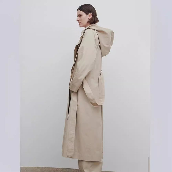 Manteau long oversized pour femmes avec large col Chic & Stil